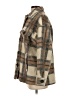 Zara 100% Acetate Plaid Brown Coat Size S - photo 5
