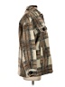 Zara 100% Acetate Plaid Brown Coat Size S - photo 4