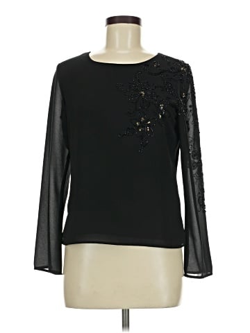 Petite Sophisticate Long Sleeve Blouse (view 1)