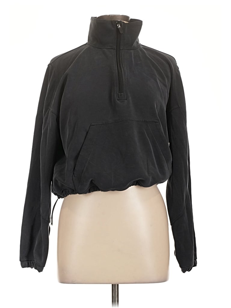 Pre-owned Lululemon Athletica Track Jacket In Black