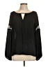 Kay Celine 100% Polyester Black Long Sleeve Blouse Size L - photo 1