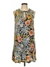Unbranded 100% Rayon Paisley Blue Casual Dress Size L (estimated) - photo 1