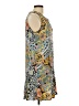 Unbranded 100% Rayon Paisley Blue Casual Dress Size L (estimated) - photo 4