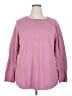 Karen Scott Solid Pink Pullover Sweater Size 2X - photo 1
