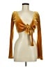 Unbranded Gold Long Sleeve Blouse Size M (estimated) - photo 1