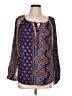 Stoosh 100% Polyester Purple Long Sleeve Blouse Size L - photo 1