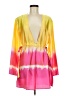 ASOS 100% Polyester Tie-dye Yellow Cocktail Dress Size 6 - photo 1