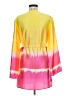 ASOS 100% Polyester Tie-dye Yellow Cocktail Dress Size 6 - photo 2