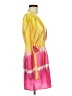 ASOS 100% Polyester Tie-dye Yellow Cocktail Dress Size 6 - photo 4
