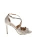 Badgley Mischka Silver Sandals Size 6 - photo 1