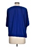 John Paul Richard Blue Short Sleeve Blouse Size L - photo 2