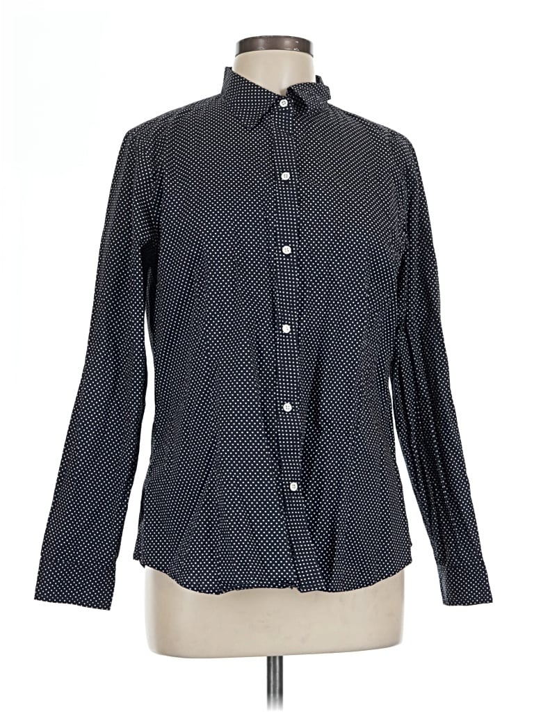 Pre-owned L.l.bean Signature Long Sleeve Button Down Shirt In Black