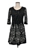 Funky People Paisley Black Casual Dress Size M - photo 1