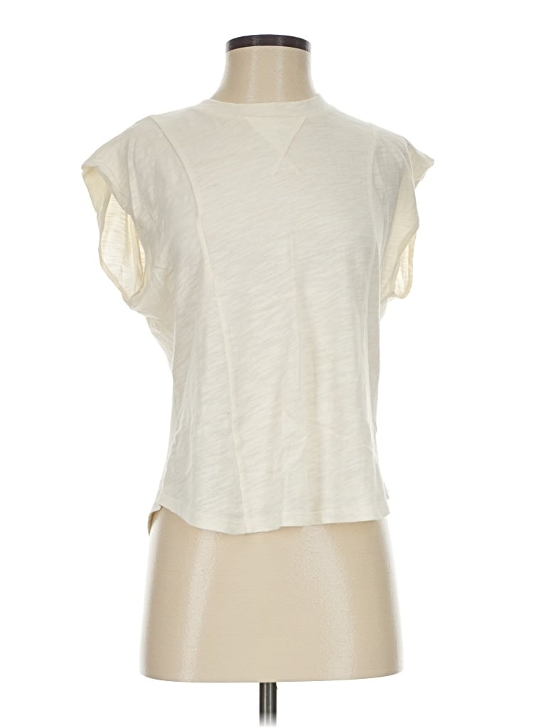 Pre-owned Lna Sleeveless T-shirt In Ivory