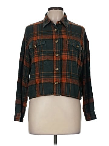 American Eagle Outfitters Long Sleeve Button-Down Shirt (view 1)
