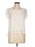 Rewind Ivory Short Sleeve Top Size L - photo 1