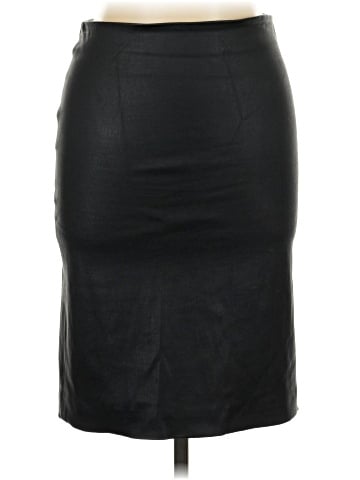 Theory Faux Leather Skirt (view 1)