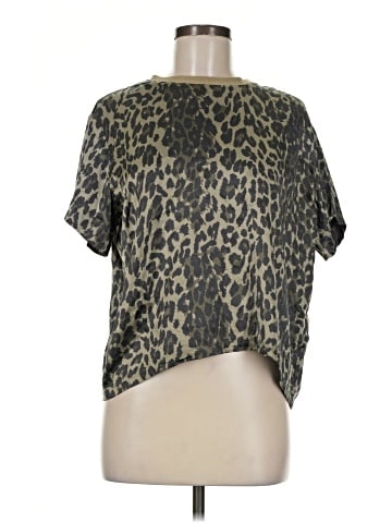 ATM Short Sleeve Silk Top (view 1)