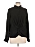 Timing 100% Polyester Black Long Sleeve Blouse Size L - photo 1