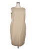 Talbots Solid Tan Cocktail Dress Size 18 - photo 1