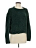 Aqua 100% Polyester Solid Green Pullover Sweater Size M - photo 1