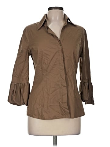 BCBGMAXAZRIA 3/4 Sleeve Button-Down Shirt (view 1)