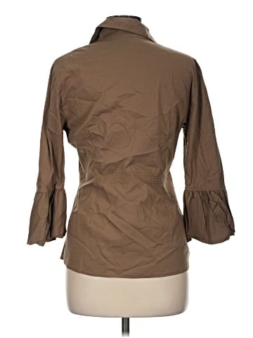 BCBGMAXAZRIA 3/4 Sleeve Button-Down Shirt (view 2)
