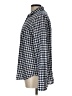 Aqua Checkered-gingham Blue Long Sleeve Button-Down Shirt Size 10 - photo 5