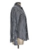 Aqua Checkered-gingham Blue Long Sleeve Button-Down Shirt Size 10 - photo 4