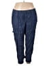 Lane Bryant 100% Lyocell Blue Cargo Pants Size 18 - 20 Plus - photo 1