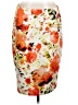 Jones Studio Floral Orange Casual Skirt Size 10 - photo 1