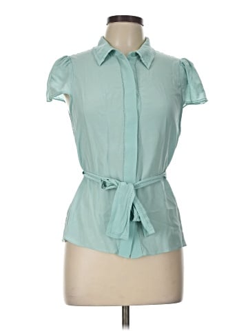 Alice + Olivia Short Sleeve Silk Top (view 1)
