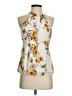 Express 100% Polyester Yellow Sleeveless Blouse Size S - photo 1