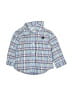 Chaps Plaid Blue Long Sleeve Button-Down Shirt 0-3 MO / 3 MO - photo 1