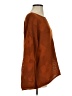 Peace Love World Floral Orange Brown Long Sleeve Blouse Size XS - photo 4