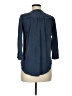 Lucky Brand Blue 3/4 Sleeve Button-Down Shirt Size M - photo 1