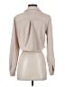 Zara 100% Polyester Tan Long Sleeve Blouse Size S - photo 2