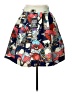 Mary Katrantzou 100% Polyester Print Blue Casual Skirt Size 12 - photo 1