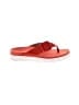 Vionic 100% Leather Orange Flip Flops Size 8 - photo 1
