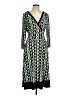 Studio 1 Print Teal Casual Dress Size 12 - photo 1