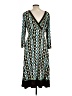 Studio 1 Print Teal Casual Dress Size 12 - photo 2