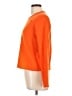 Aqua 100% Cashmere Orange Cashmere Pullover Sweater Size L - photo 5