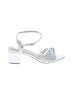 Badgley Mischka Silver Sandals Size 10 - photo 1