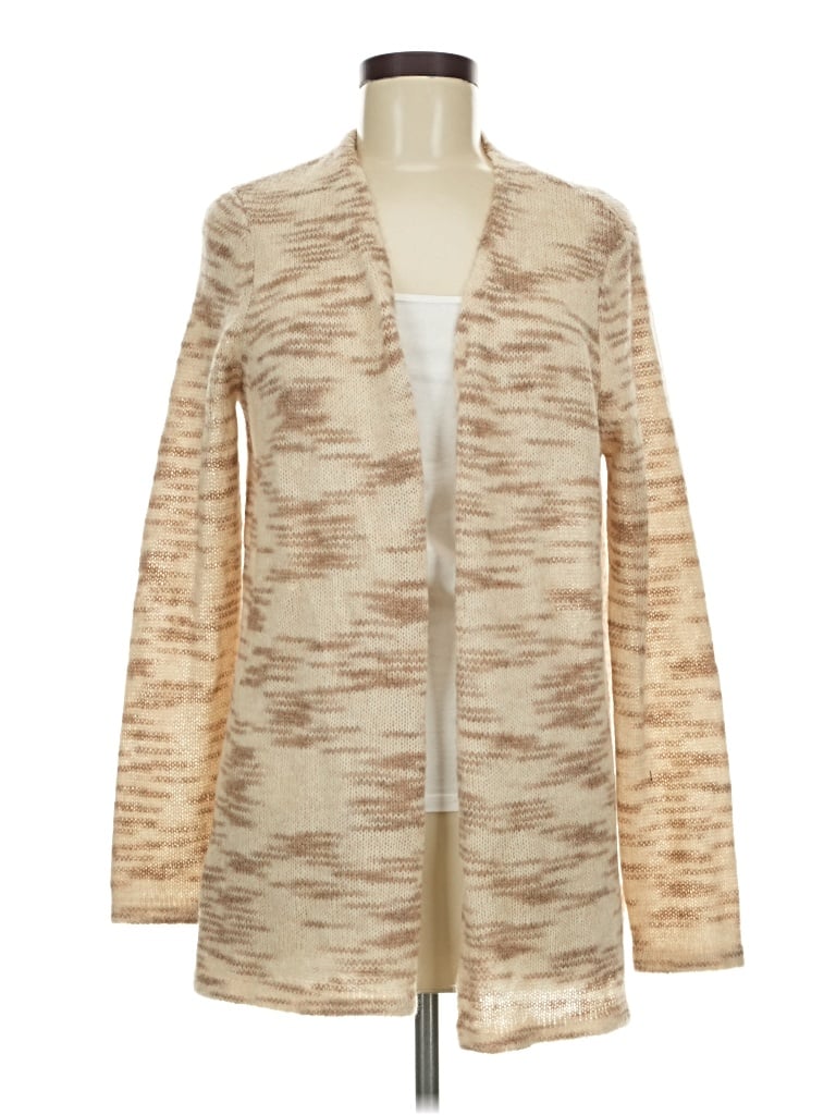 Pre-owned J. Mclaughlin Cardigan Sweater In Tan