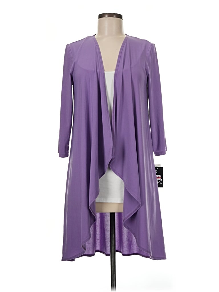 R & M Richards Cardigan Sweater In Purple