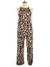Unbranded 100% Polyester Animal Print Brown Jumpsuit Size XL - photo 1