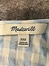 Madewell Blue Button-Back Tie Tee in Gingham Check Size XXS - photo 7