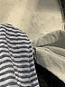 Everly Stripes Blue Romper Size M - photo 4