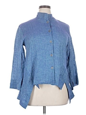Assorted Brands 3/4 Sleeve Button-Down Shirt (view 1)
