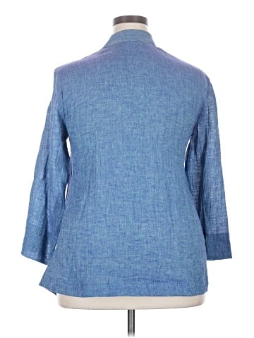 Assorted Brands 3/4 Sleeve Button-Down Shirt (view 2)